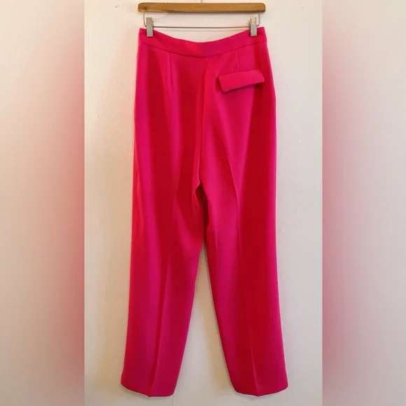🏷️Zara Fuschia Pink Wide Leg Trouser Pants High Rise Office Siren menswear - Picture 6 of 16